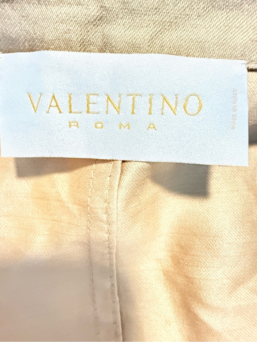 Valentino Gold Metallic Peplum Blazer - Picture 5 of 7